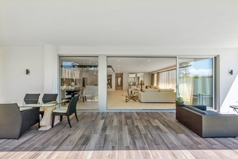 Modern apartment photographed for Sydney property listing by Cozmocom